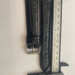 Black Crocodile Pattern Men's Belt